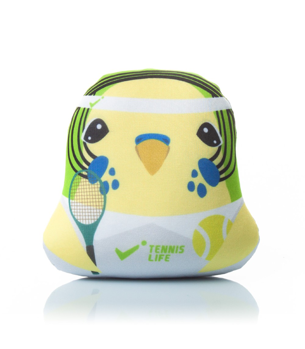 Игрушка-мнушка "Попугай теннисист  Петя"