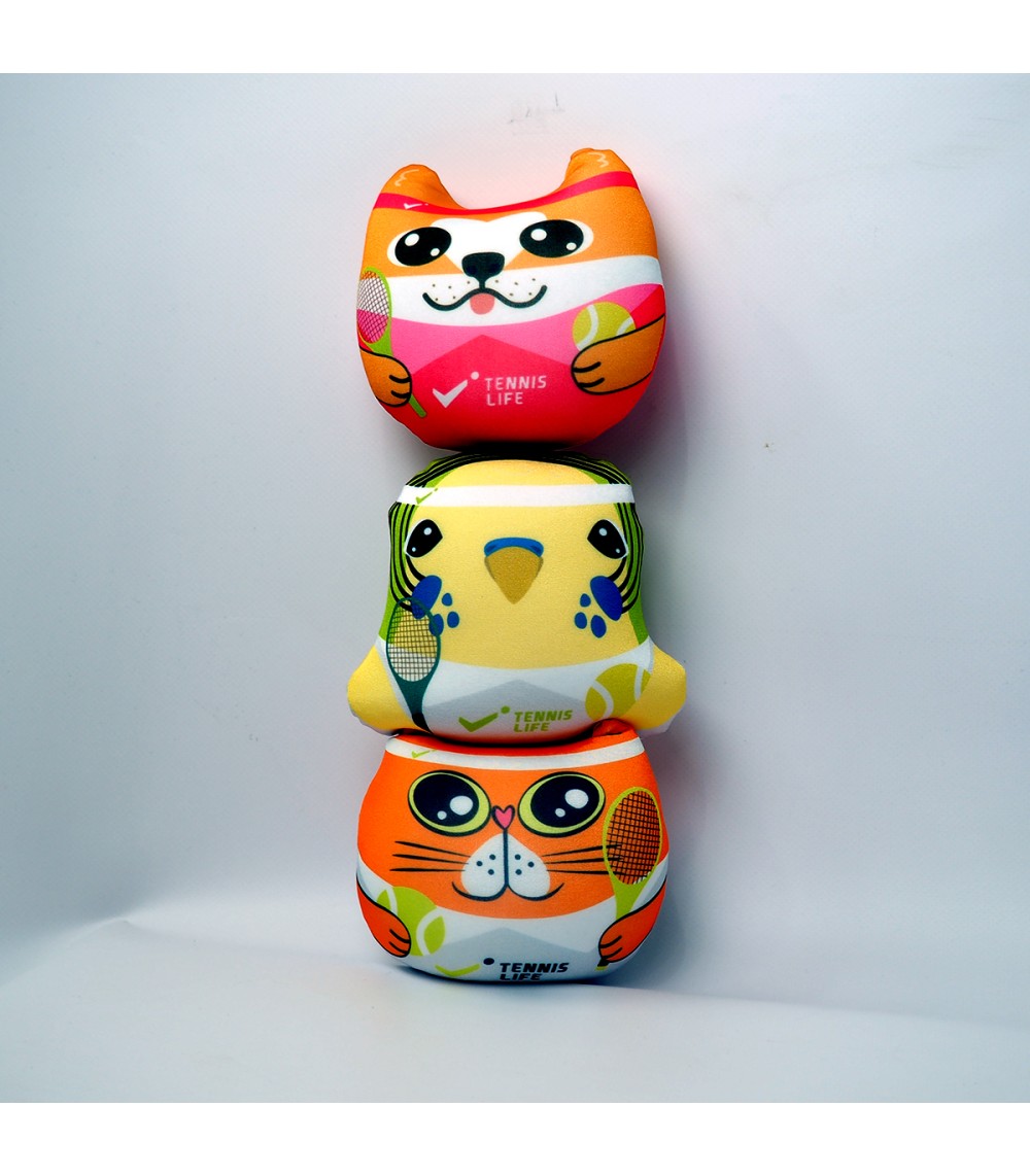 Игрушка-мнушка "Кот теннисист Рыжик"