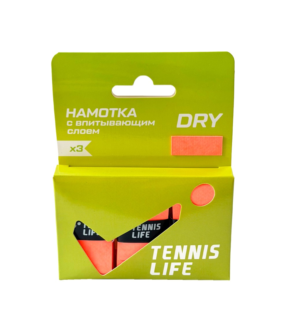 Намотка Tennis Life DRY (Сухая) оранжевая 3шт.