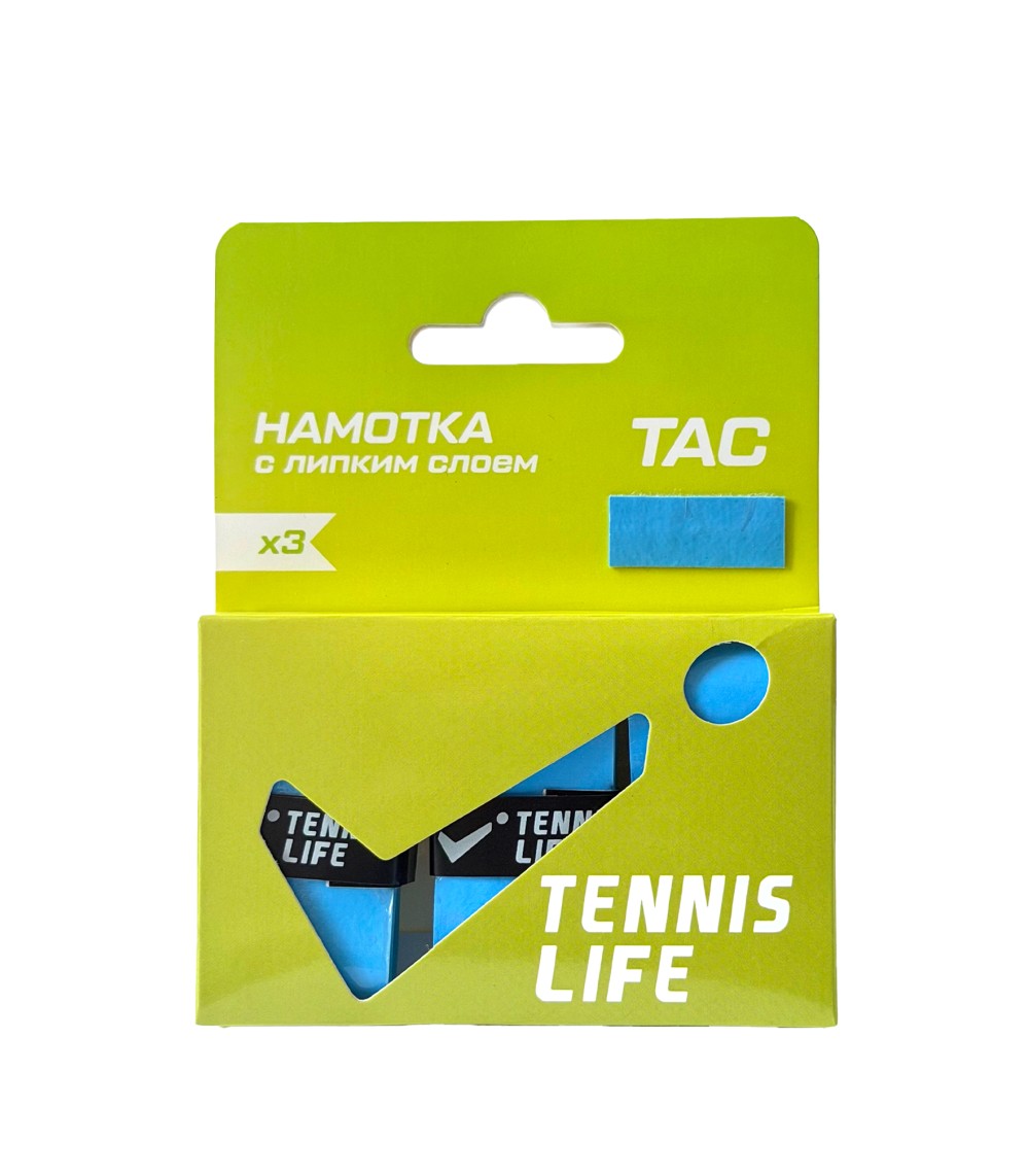 Намотка Tennis Life Tac (липкая) голубая 3шт.