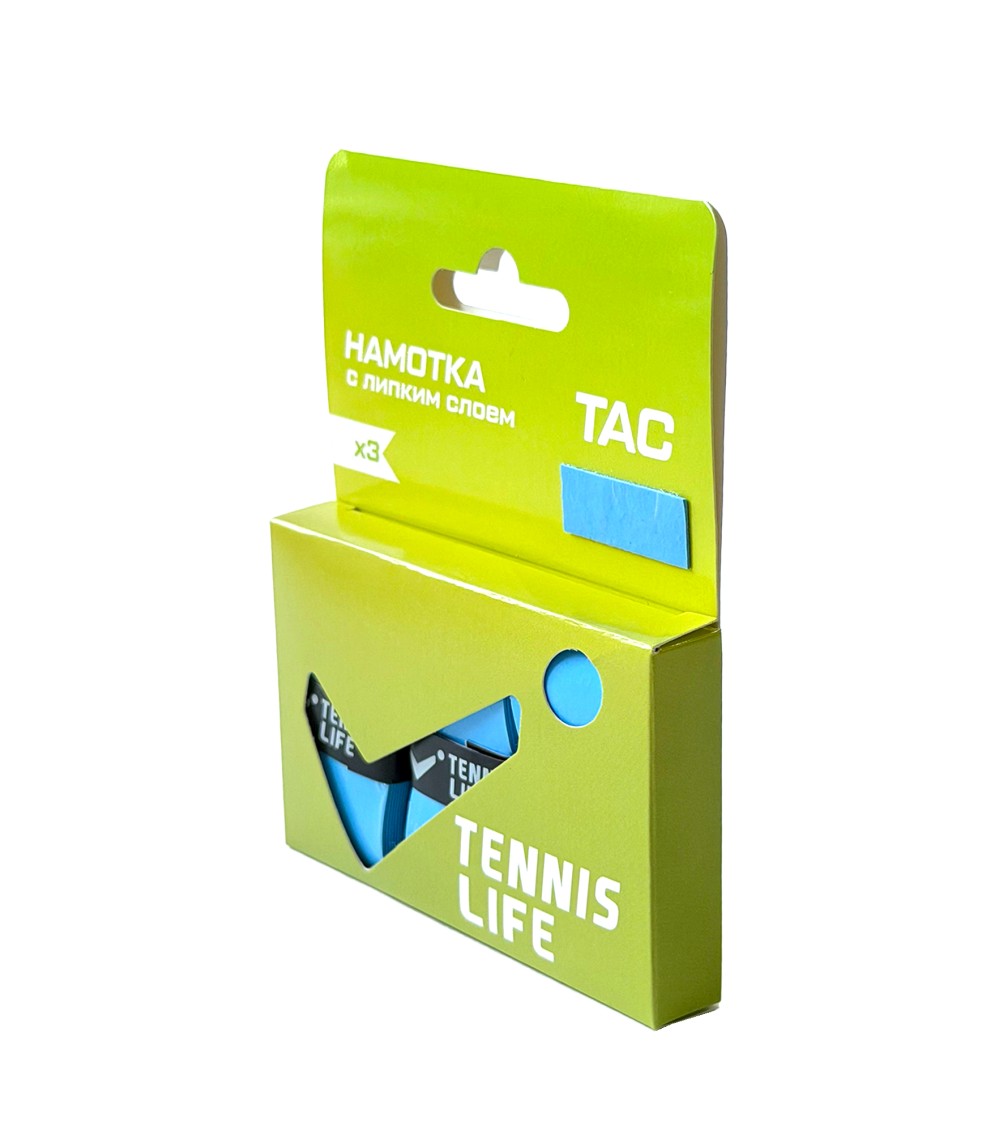 Намотка Tennis Life Tac (липкая) голубая 3шт.