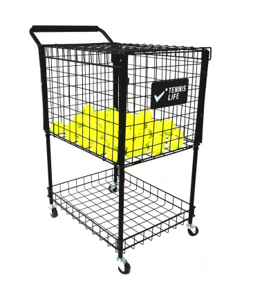 Корзина тренерская Tennis Life 325 чёрная металлическая