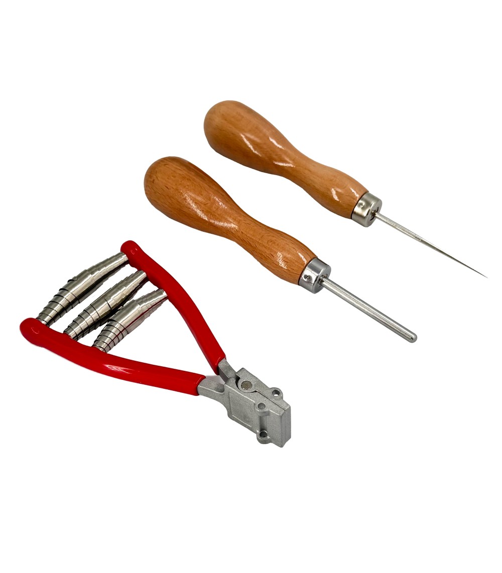  Набор инструментов стрингера (включает в себя: 1 теннисное шило, 1 фиксирующее шило, 1 зажим).