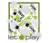 Футболка Tennis Life - Let's Play белая