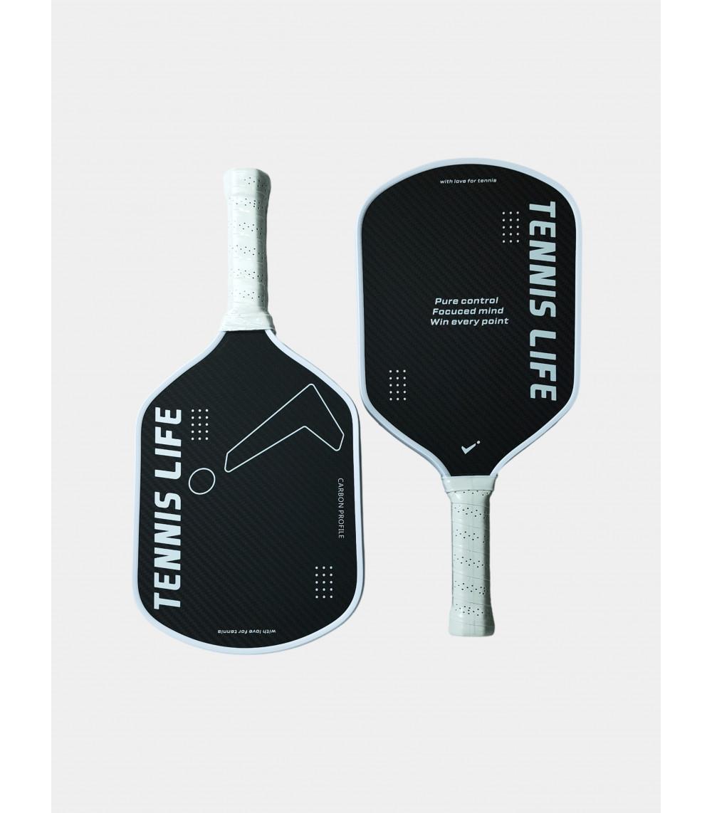 Набор для пиклбола (TENNIS LIFE ACE): 2 ракетки (карбон 3К) и 4 мяча в сумке