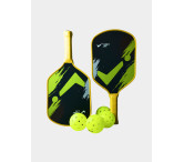 Набор для пиклбола (TENNIS LIFE PRO): 2 ракетки (кевлар) и 4 мяча в сумке Набор для пиклбола (TENNIS LIFE PRO): 2 ракетки (кевлар) и 4 мяча в сумке
